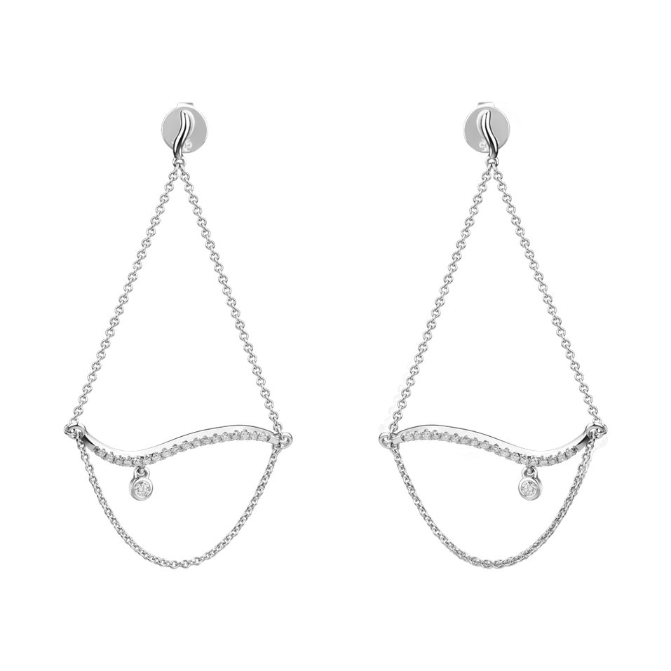 Náušnice s diamantmi Oriental Princess