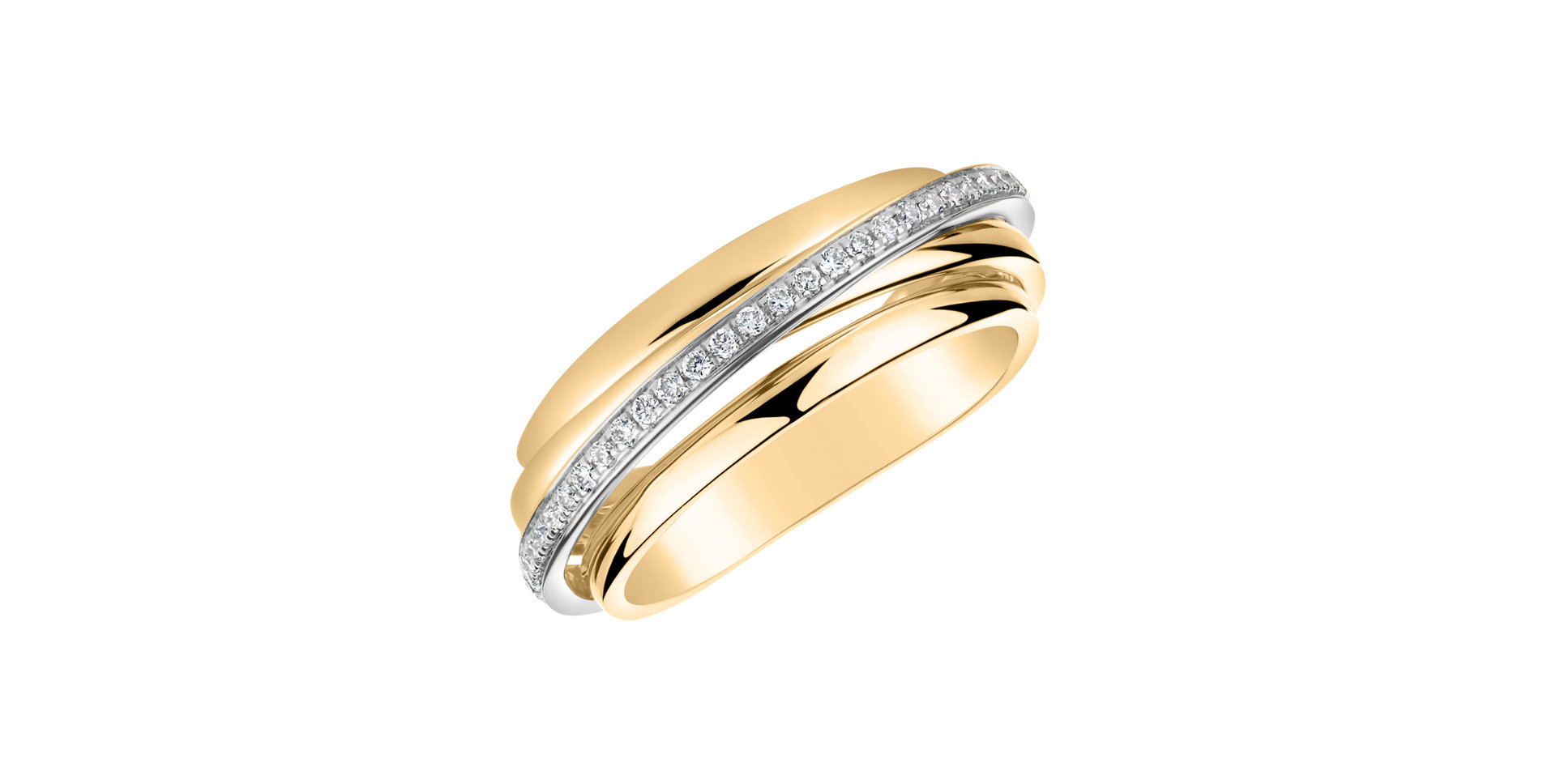 Prsteň s diamantmi Princess Dawn