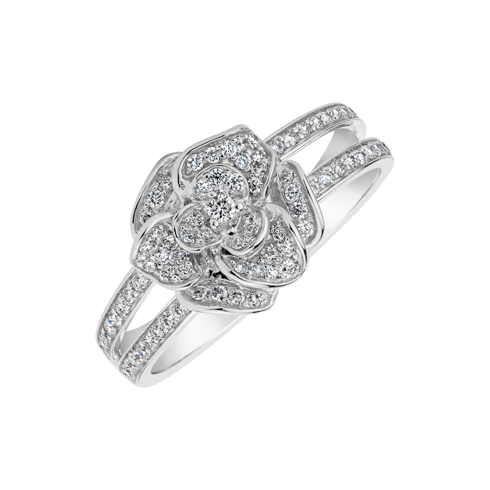 Prsteň s diamantmi Enchanting Rose