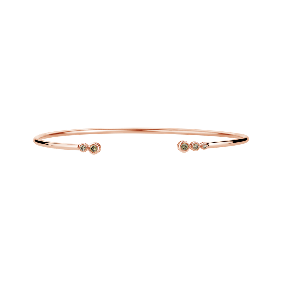 Náramok s hnedými diamantmi Sunshine Mania