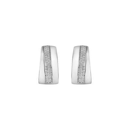 Náušnice s diamantmi Sparkling Dew