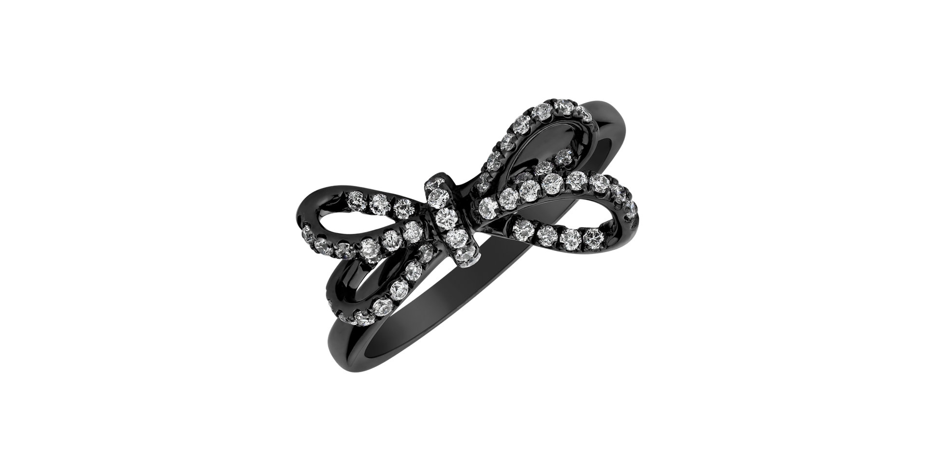 Prsteň s diamantmi Galaxy Ribbon