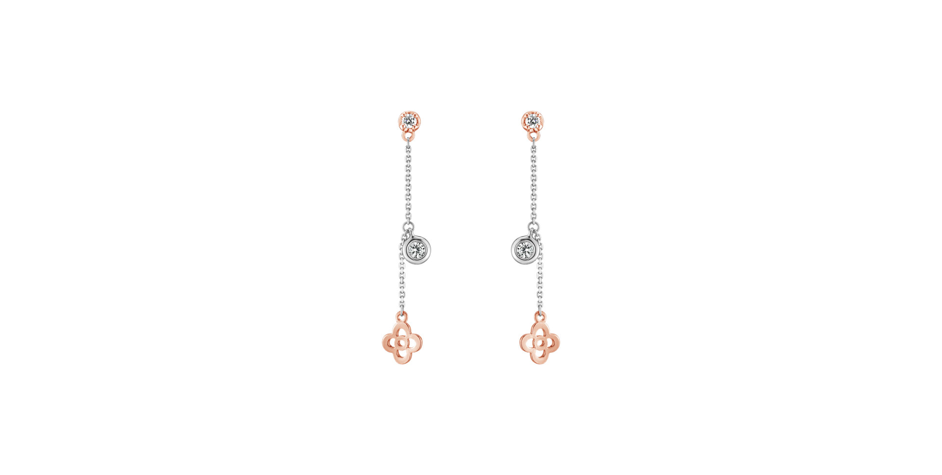 Náušnice s diamantmi Ethereal Bliss