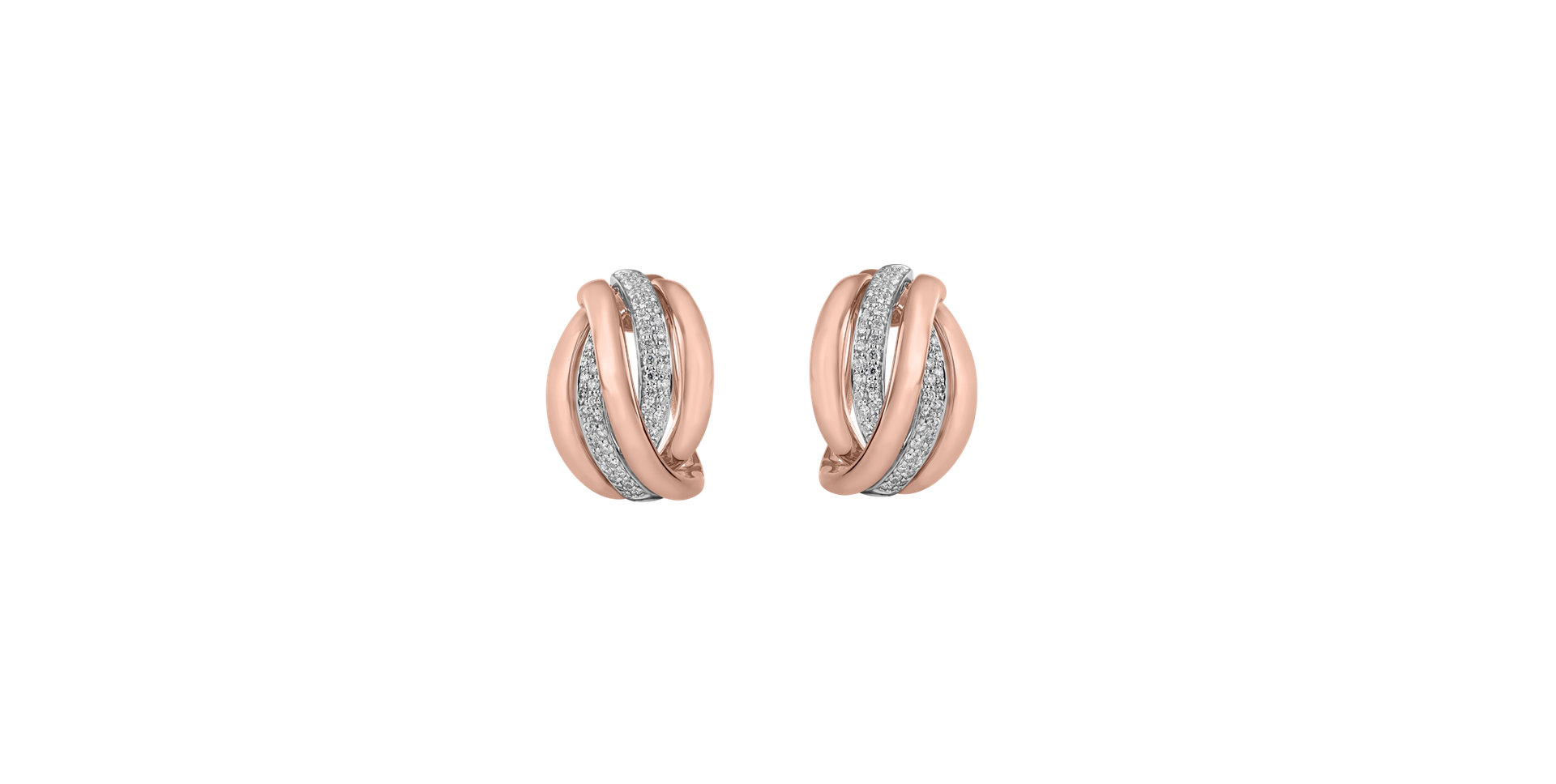 Náušnice s diamantmi Festive Moment