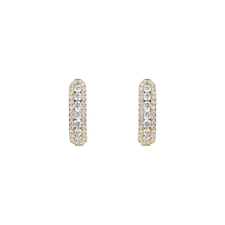 Náušnice s diamantmi Midnight Dream