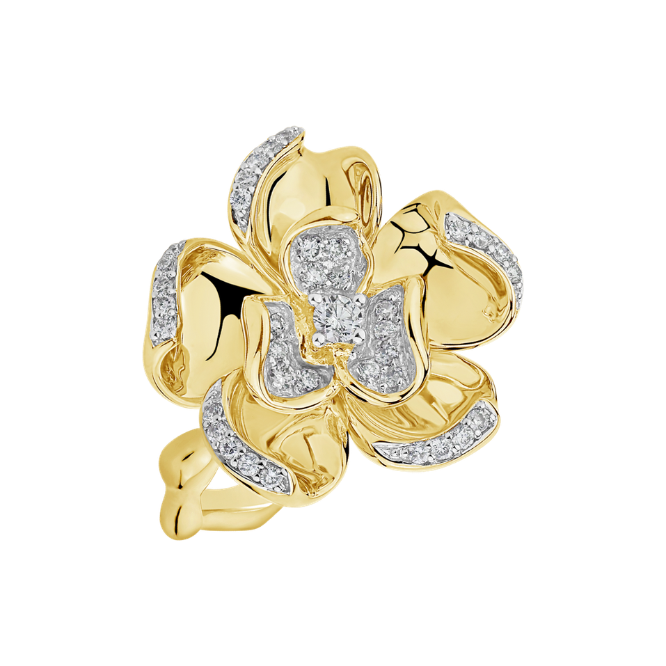 Prsteň s diamantmi Cherry Brandy