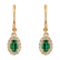Náušnice so smaragdom a diamantmi Shine Secret2