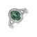 Prsteň so smaragdom a diamantmi Space Princess2