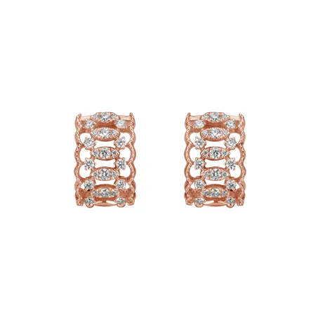 Náušnice s diamantmi Orient Moment
