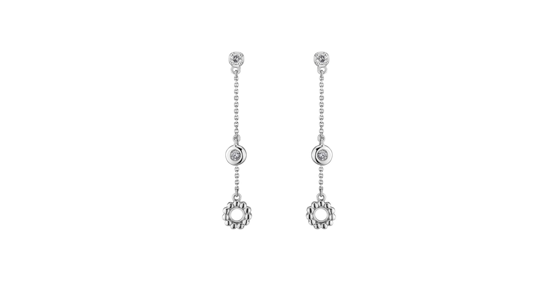 Náušnice s diamantmi Regal Reverie
