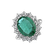 Prsteň so smaragdom a diamantmi Sky Goddess2