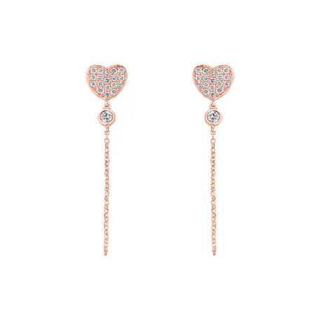 Náušnice s diamantmi Blush Romance
