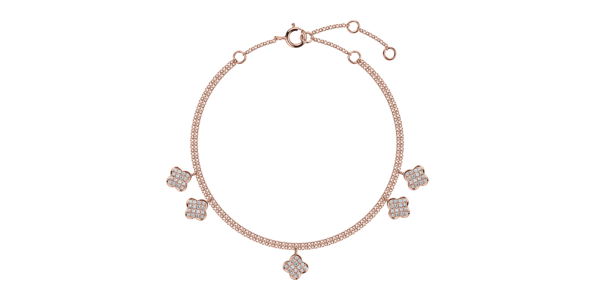 Náramok s diamantmi Endless Luck