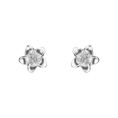Náušnice s diamantmi Floweret
