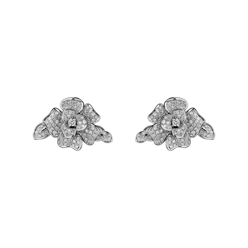 Náušnice s diamantmi Duchess Flower