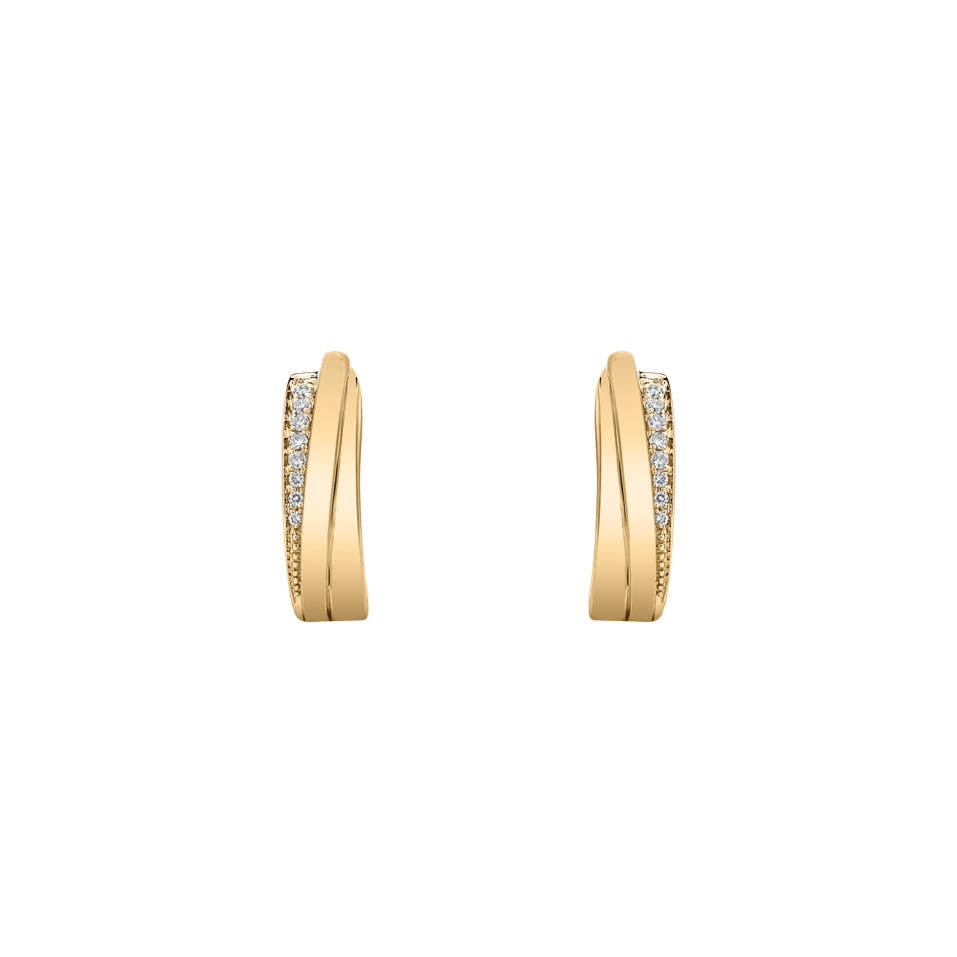 Náušnice s diamantmi Dazzling Galaxy