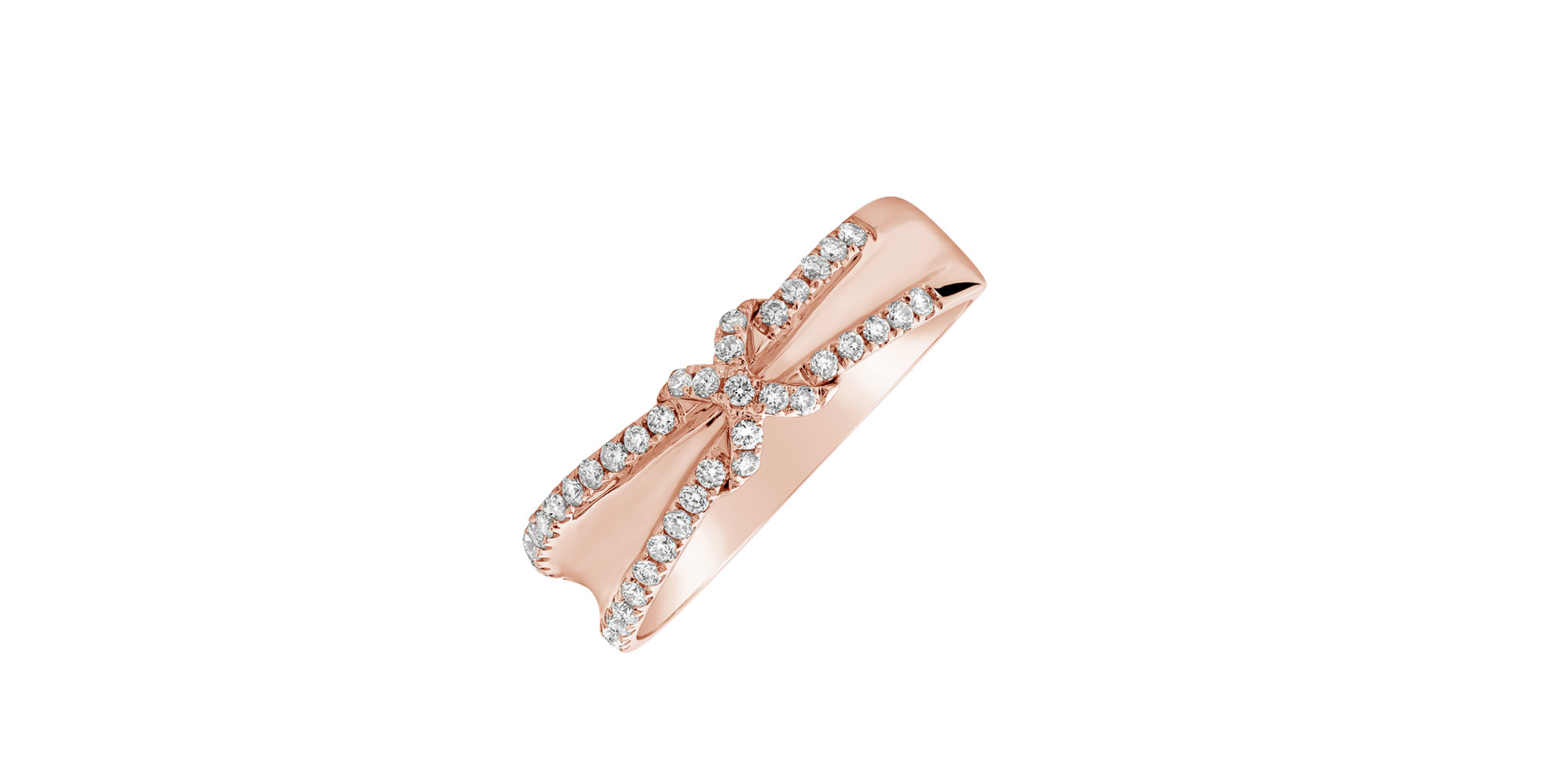 Prsteň s diamantmi Bright Cross