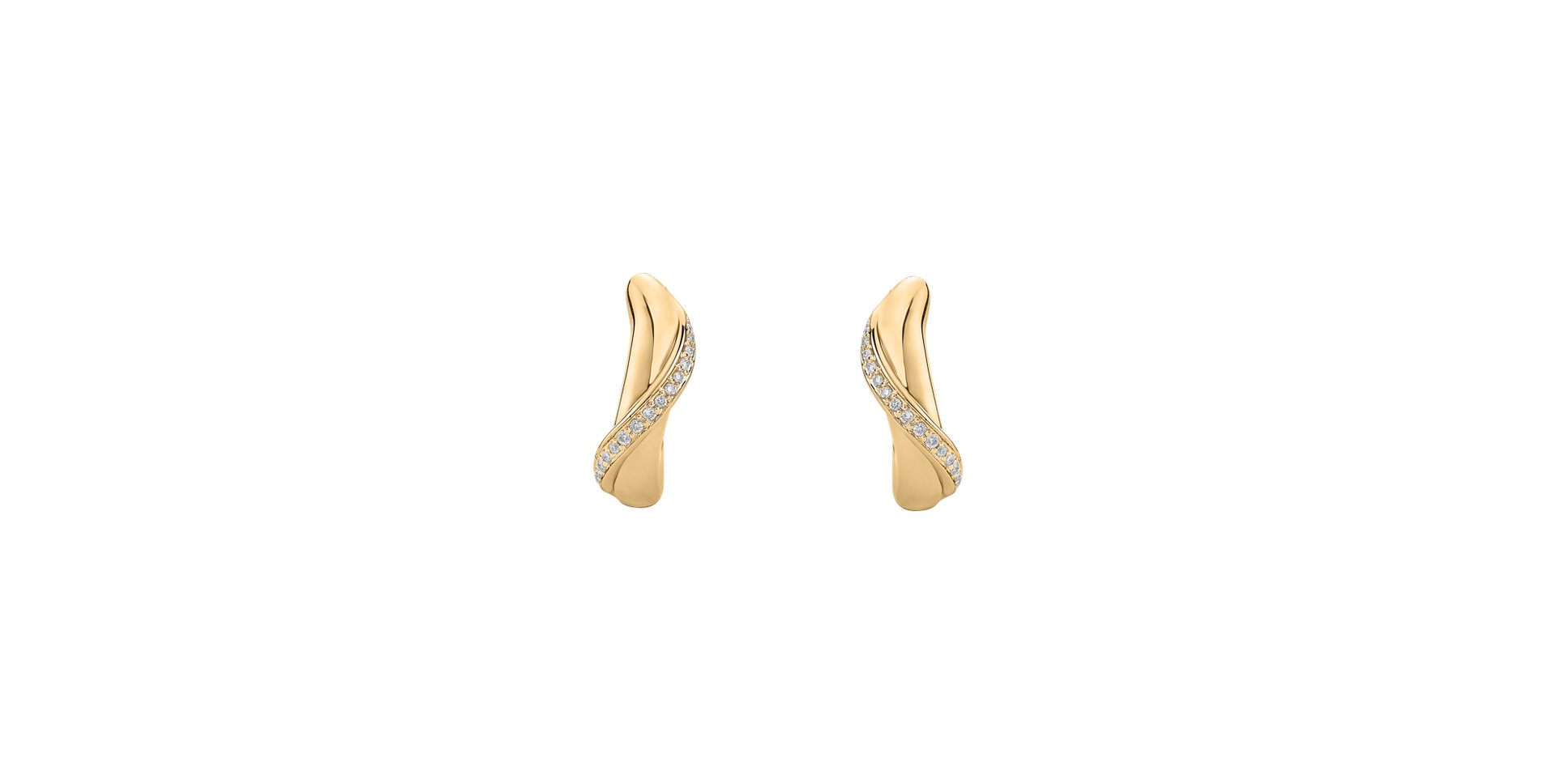 Náušnice s diamantmi Infinite Delight