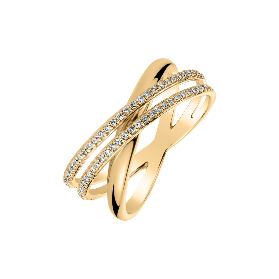 Prsteň s diamantmi Sparkle Orbit