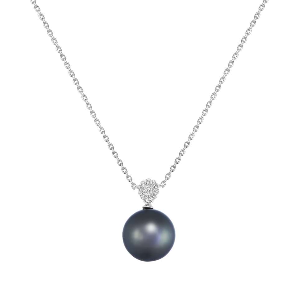 Náhrdelník s perlou a diamantmi Ocean Sound