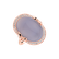 Prsteň s chalcedonom a diamantmi Lilac Shade2