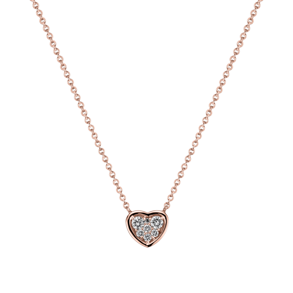 Náhrdelník s diamantmi Moon Love