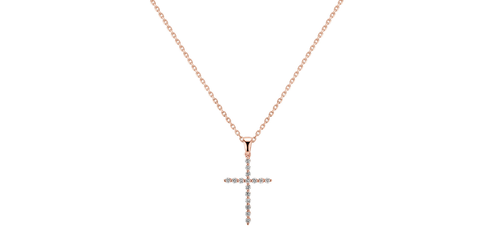 Přívěsok s diamantmi Serenity Cross