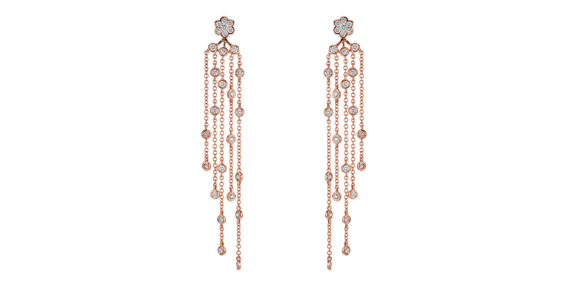 Náušnice s diamantmi Kismet