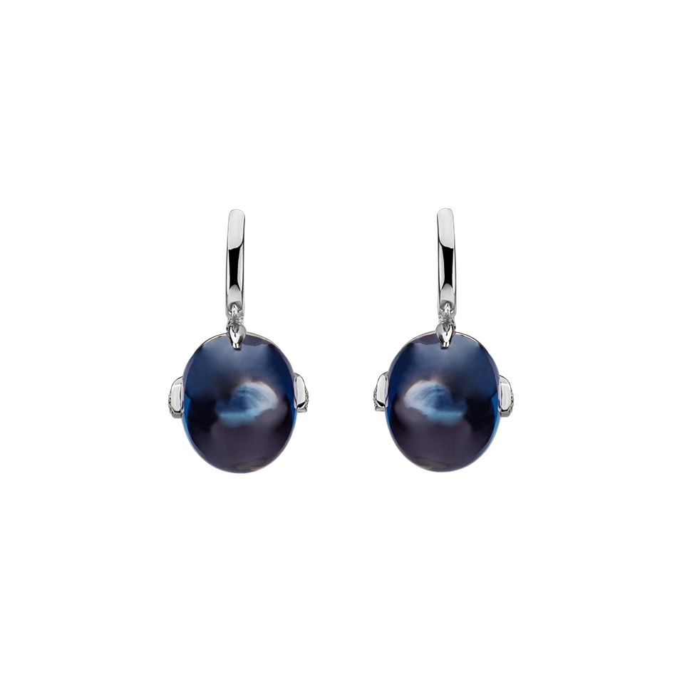 Náušnice s topásom a diamantmi Shining Grace