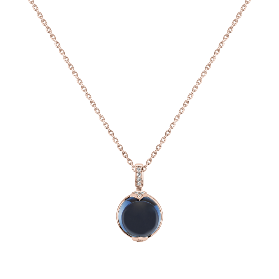 Přívěsok s topásom a diamantmi Fairy Blossom