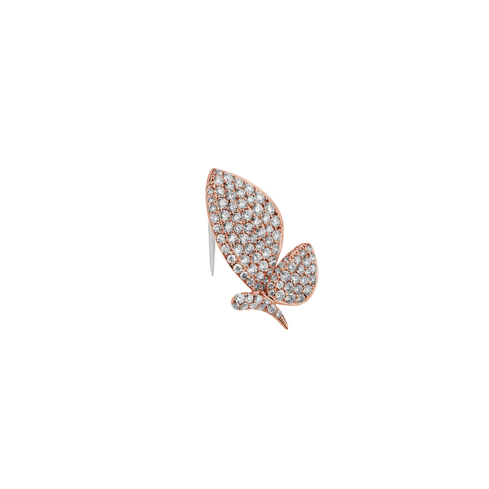 Brošňa s diamantmi Magical Butterfly
