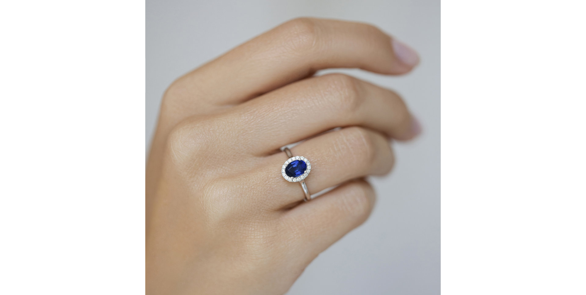 Prsteň so zafírom a diamantmi Princess Wish