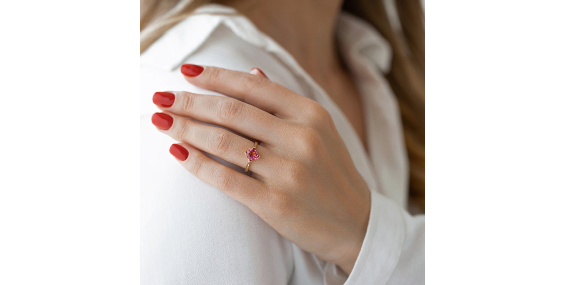 Prsteň s turmalínom a diamantmi Rosie