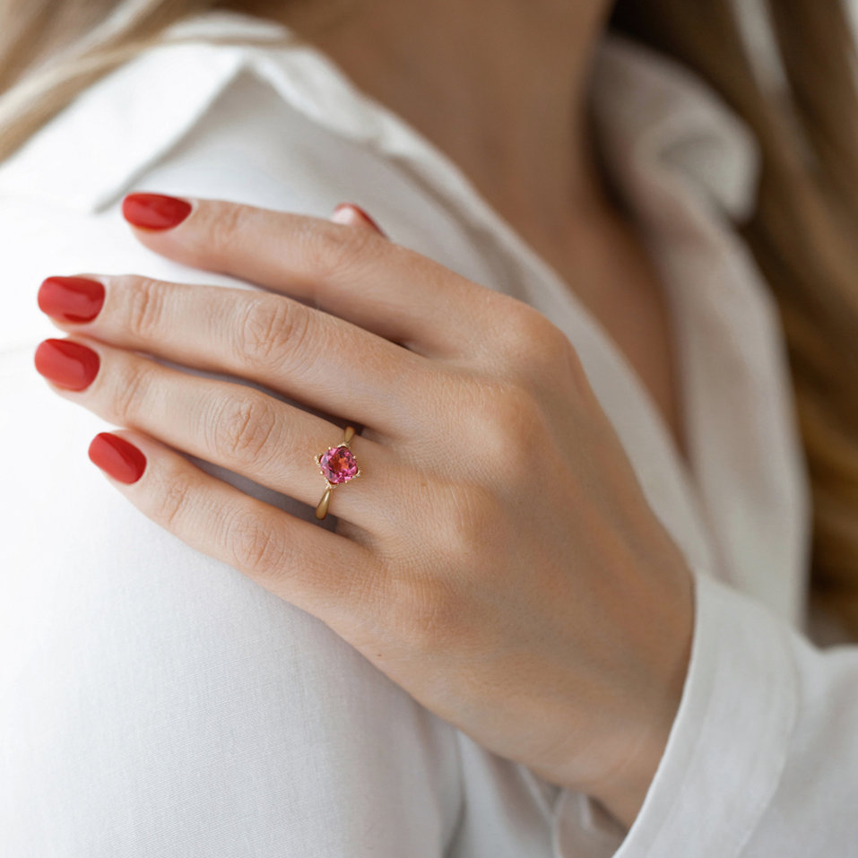 Prsteň s turmalínom a diamantmi Rosie