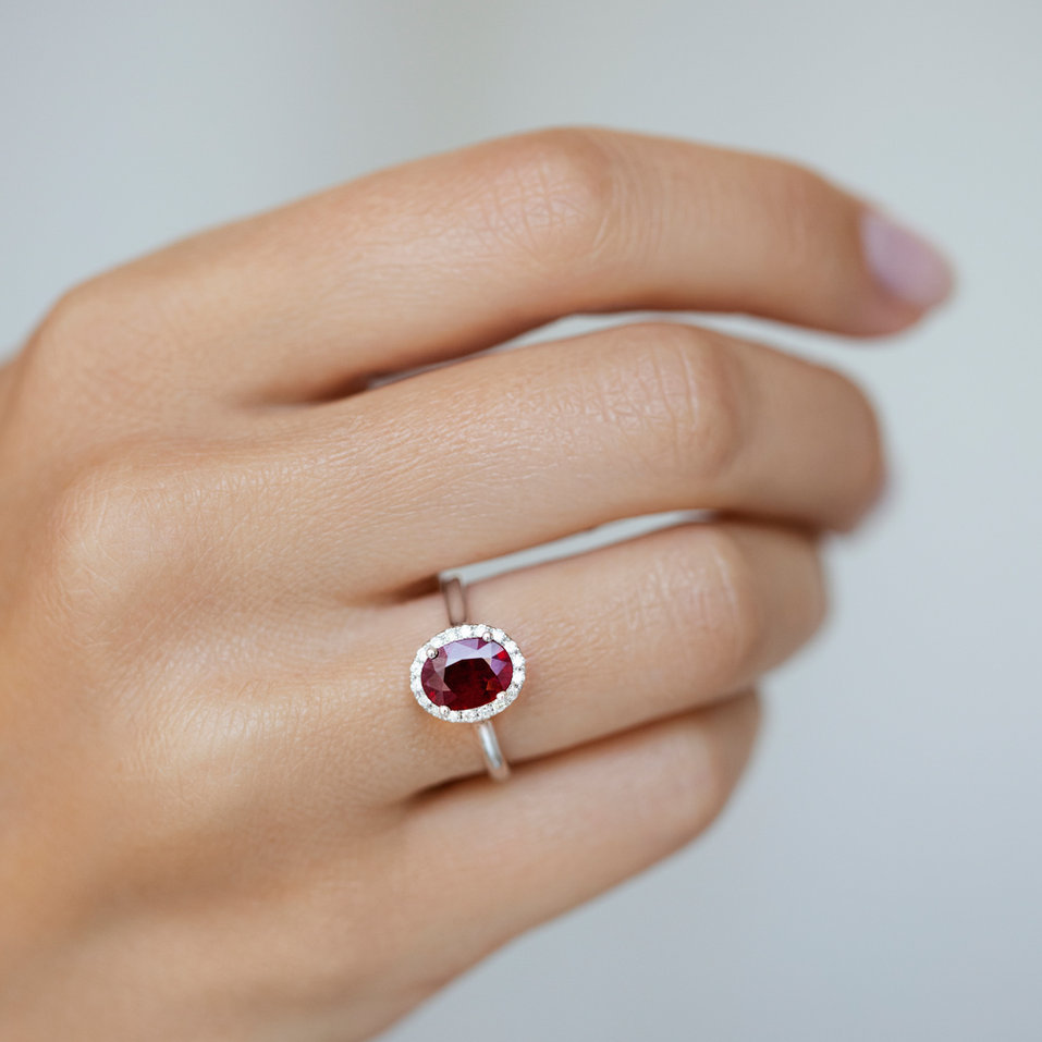 Prsteň s rubínom a diamantmi Princess Wish