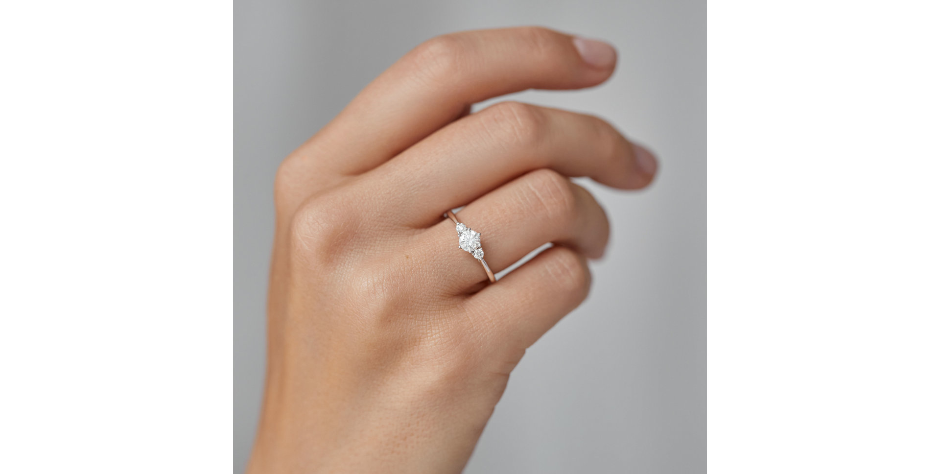 Prsteň s diamantom a zafírmi Midnight Serenity