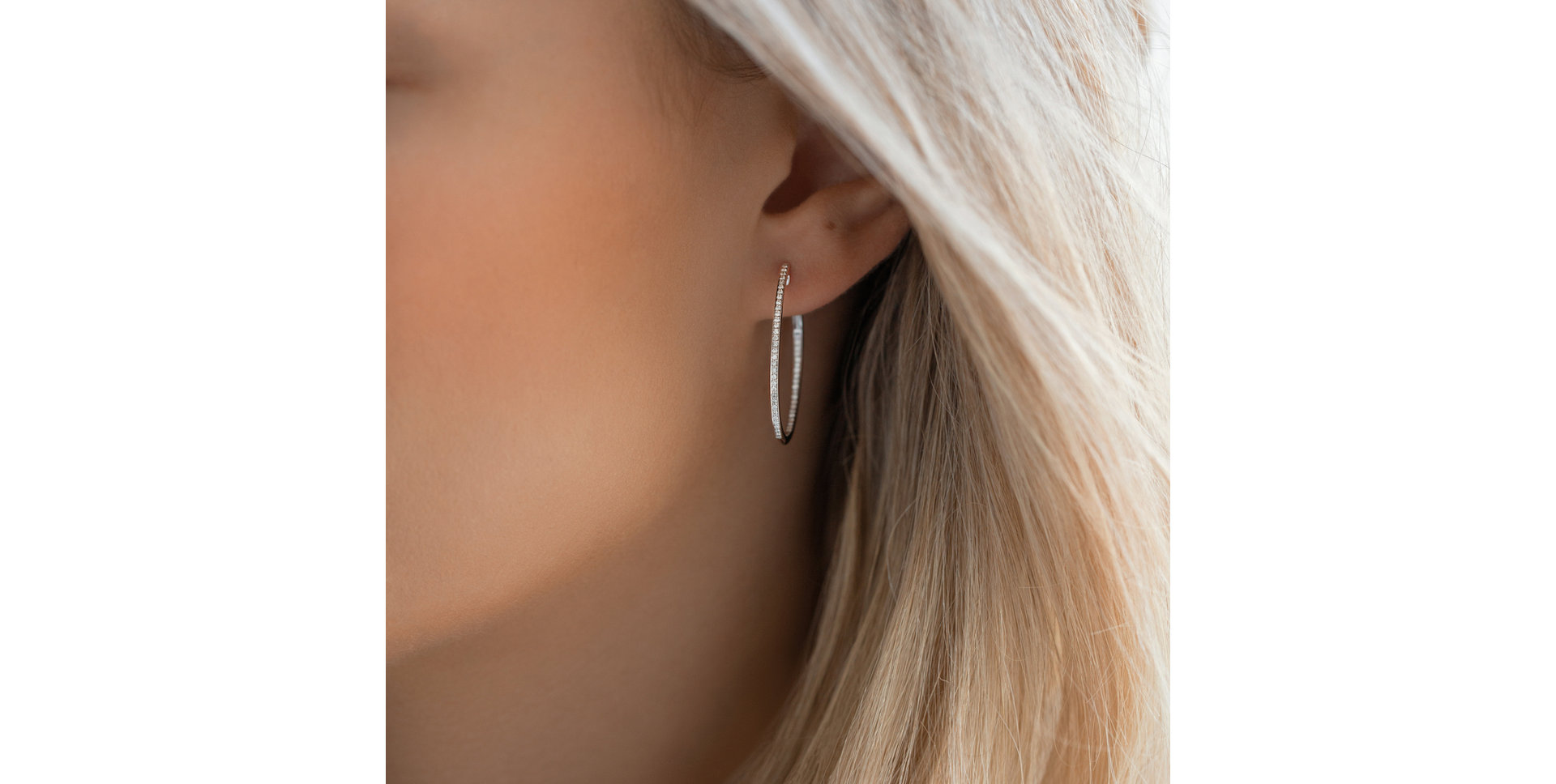 Náušnice s hnedými diamantmi Eternity Gleam