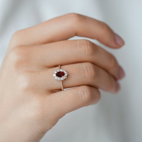 Prsteň s rubínom a diamantmi Princess Joy