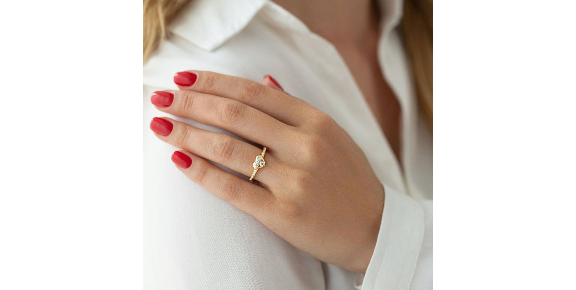 Prsteň s diamantmi Muse Caitlin