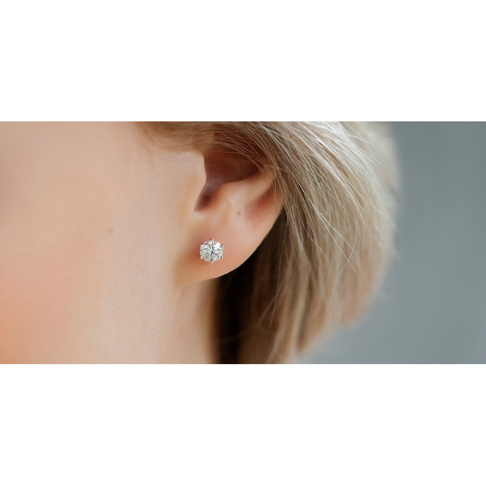 Náušnice s diamantom Vesper Romance