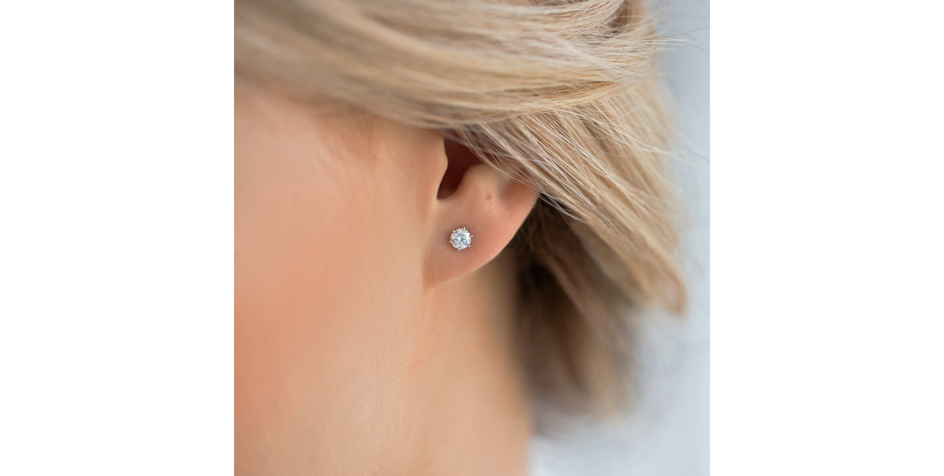 Náušnice s diamantom Vesper Romance