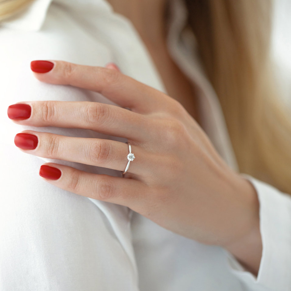 Prsteň s diamantom Star Temptation