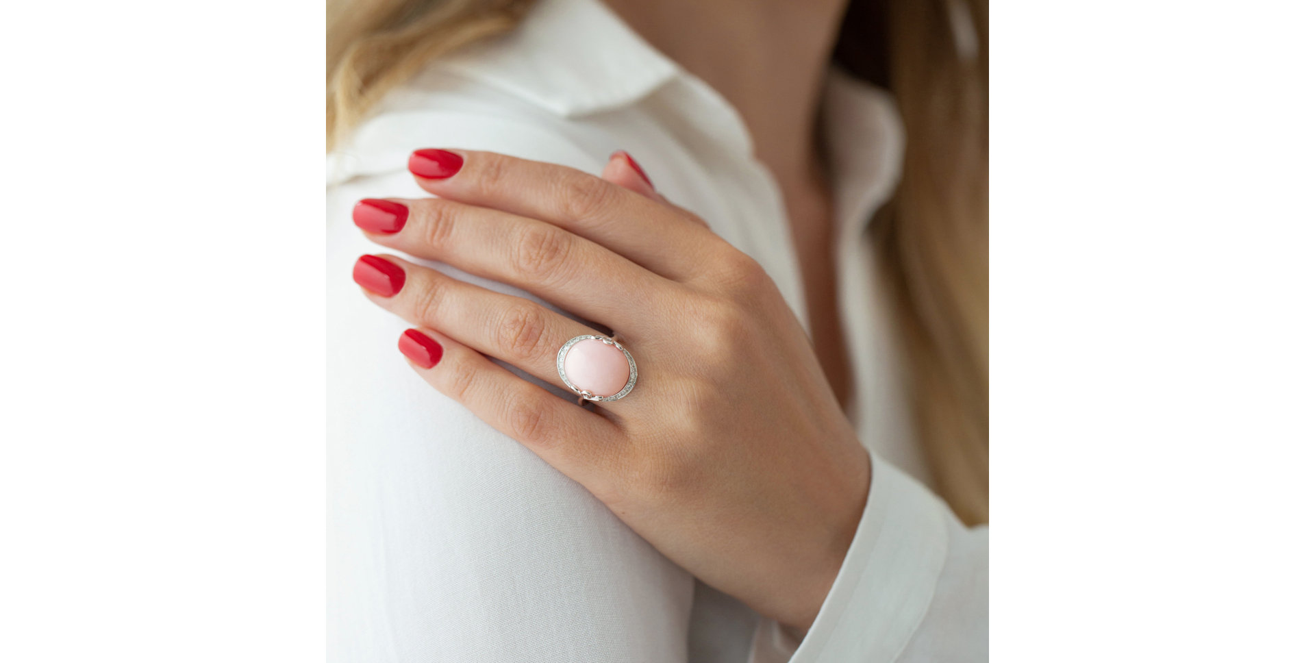 Prsteň s opálom a diamantmi Glorious Gem