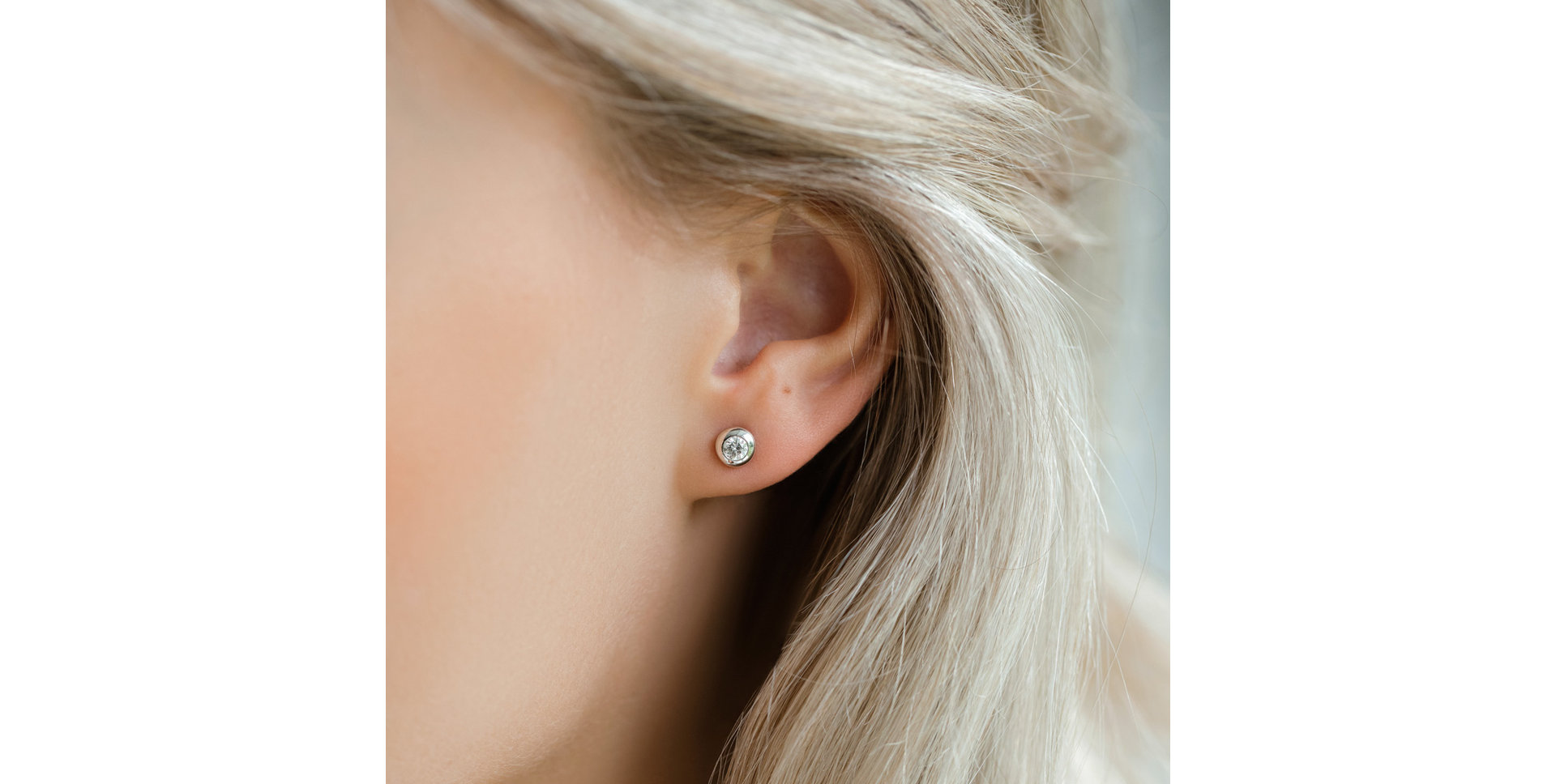 Náušnice s diamantom Sparkling Drops