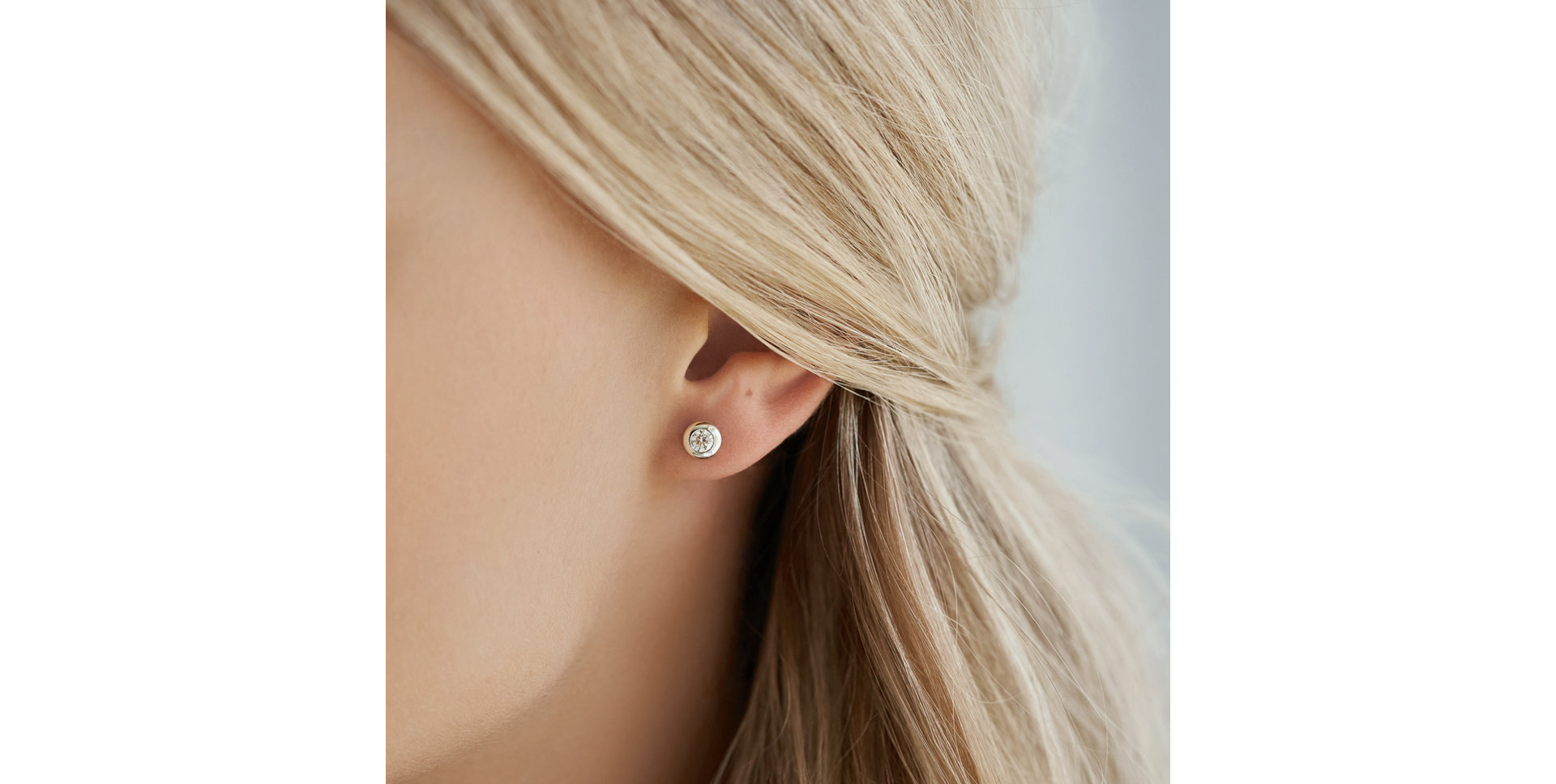 Náušnice s diamantom Sparkling Drops