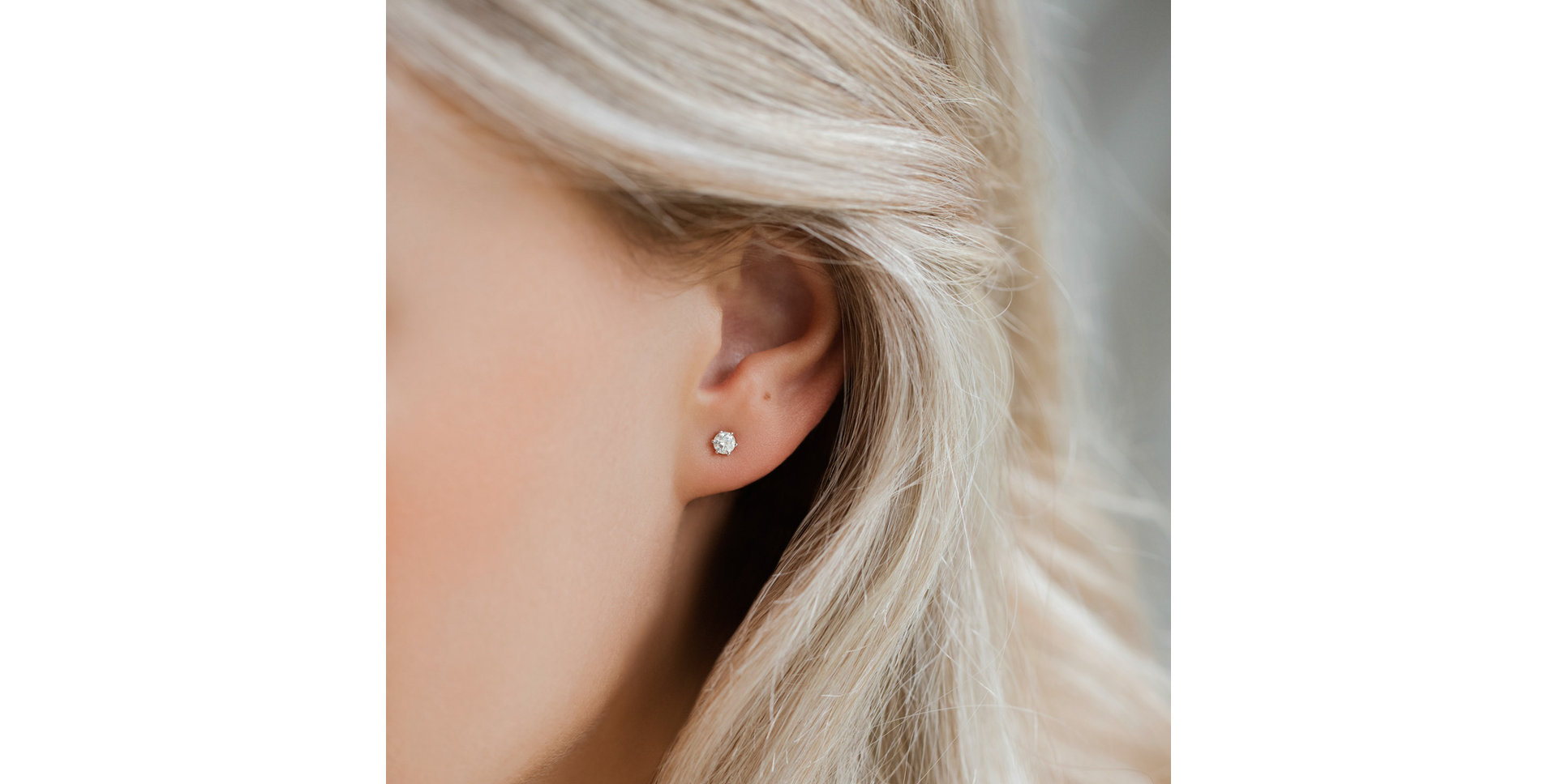 Náušnice s diamantom Vesper Romance