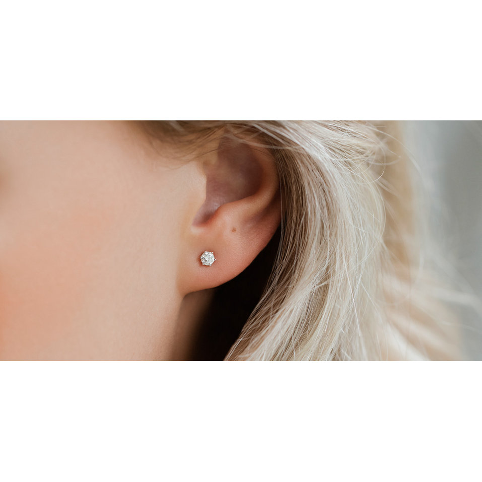 Náušnice s diamantom Vesper Romance