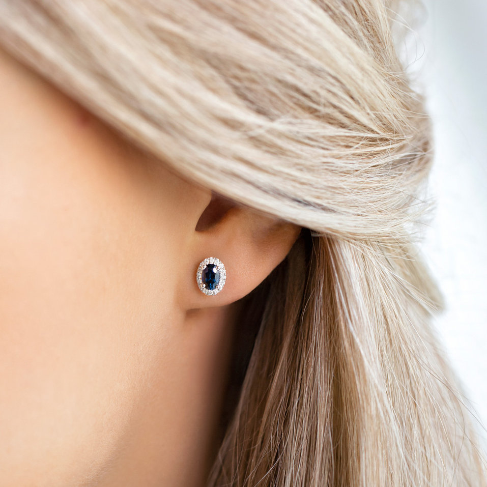 Náušnice so smaragdom a diamantmi Imperial Allegory