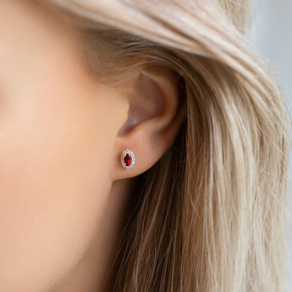 Náušnice s tanzanitom a diamantmi Imperial Allegory