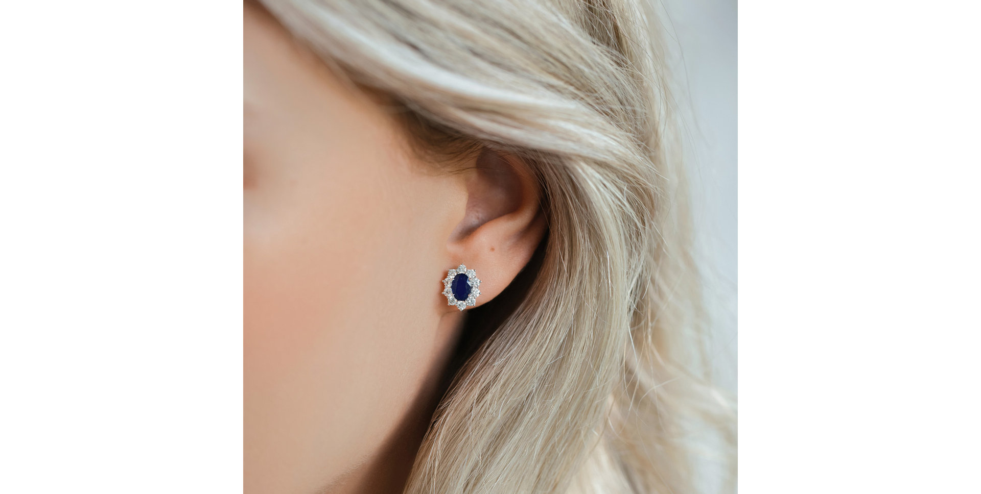 Náušnice s rubínom a diamantmi Princess Joy